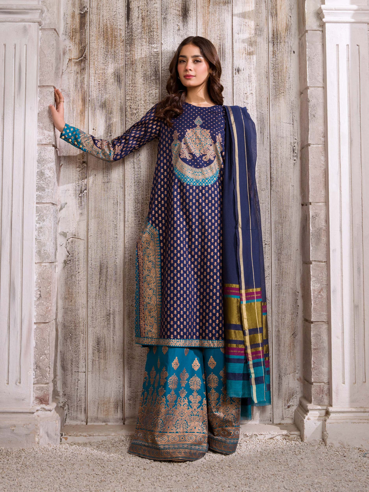 3 Piece Lawn Suit-Paste Print (Pret)