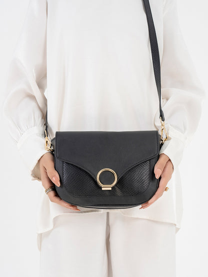 Snake Textured Handbag