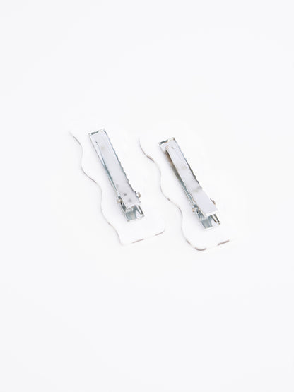 Printed Curly Hair Clips