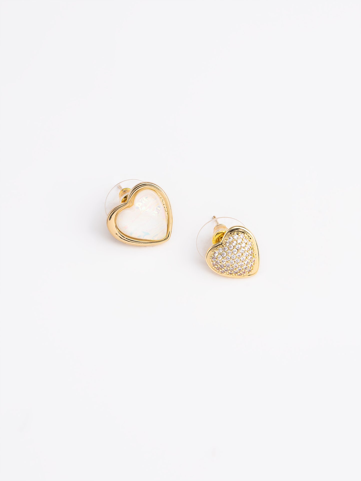 Textured Heart Studs
