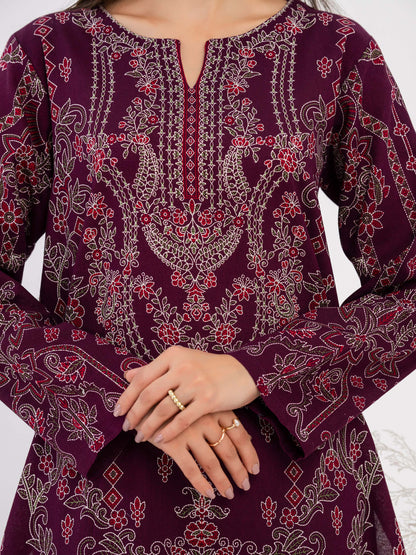 2 Piece Khaddar Suit-Printed (Pret)