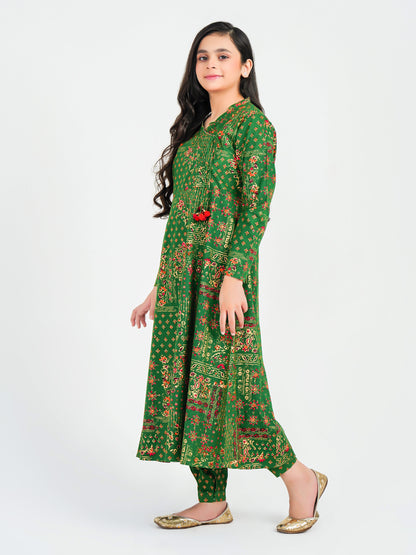 2 Piece Khaddar Suit-Paste Print