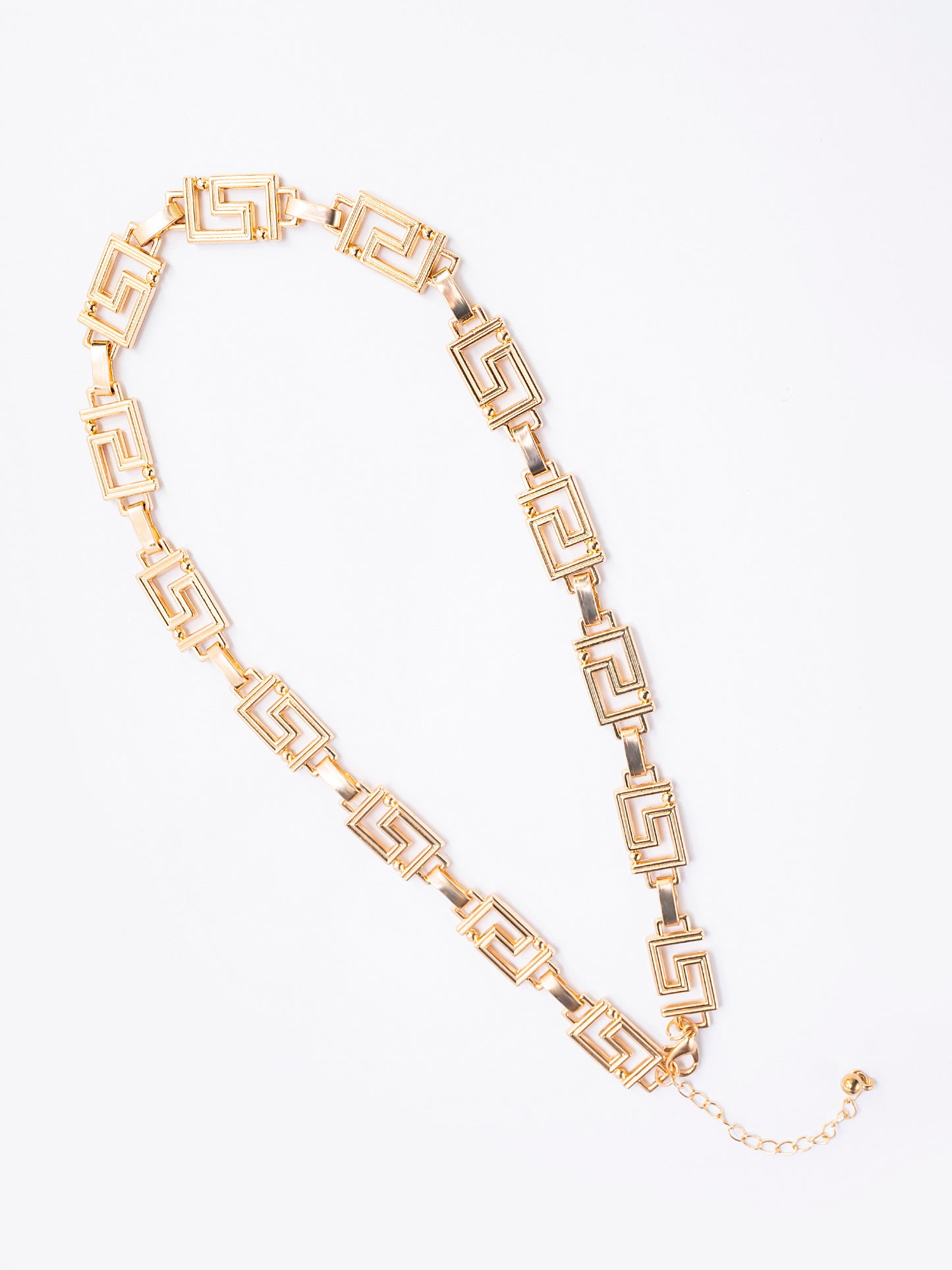 Greca Metallic Necklace