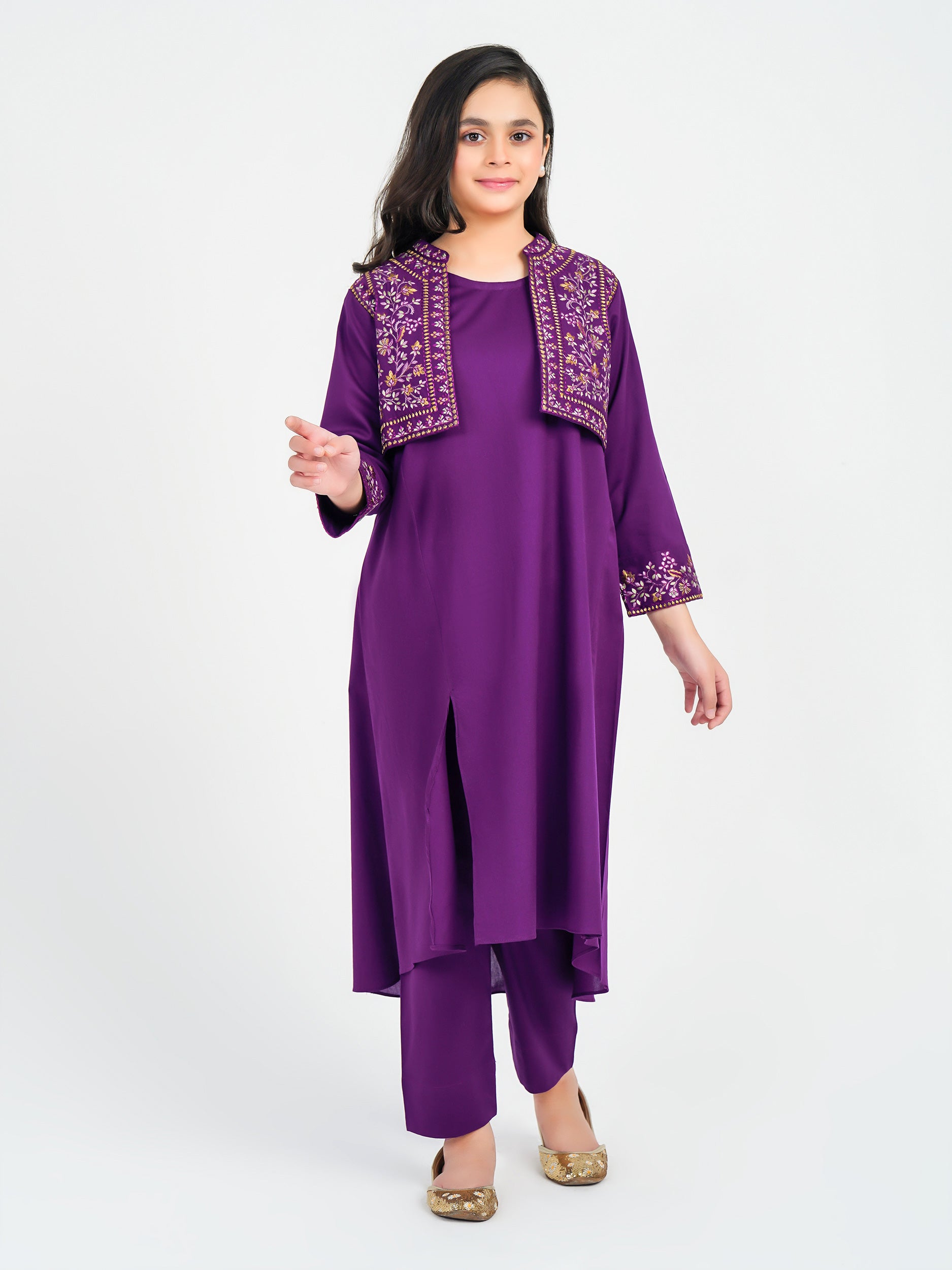 3 Piece Winter Cotton Suit-Embroidered – Limelightpk