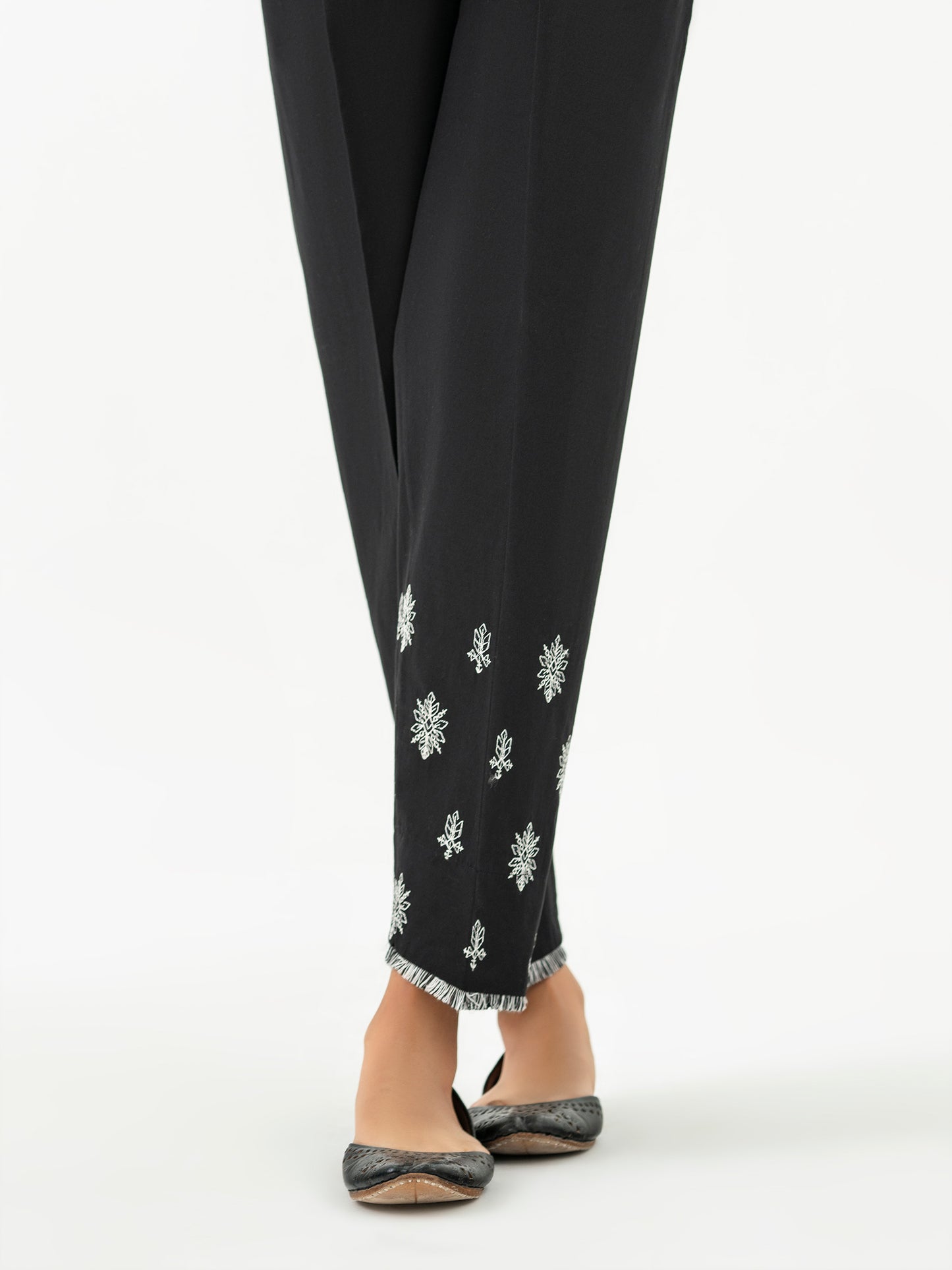 Cambric Trouser-Embroidered (Pret)