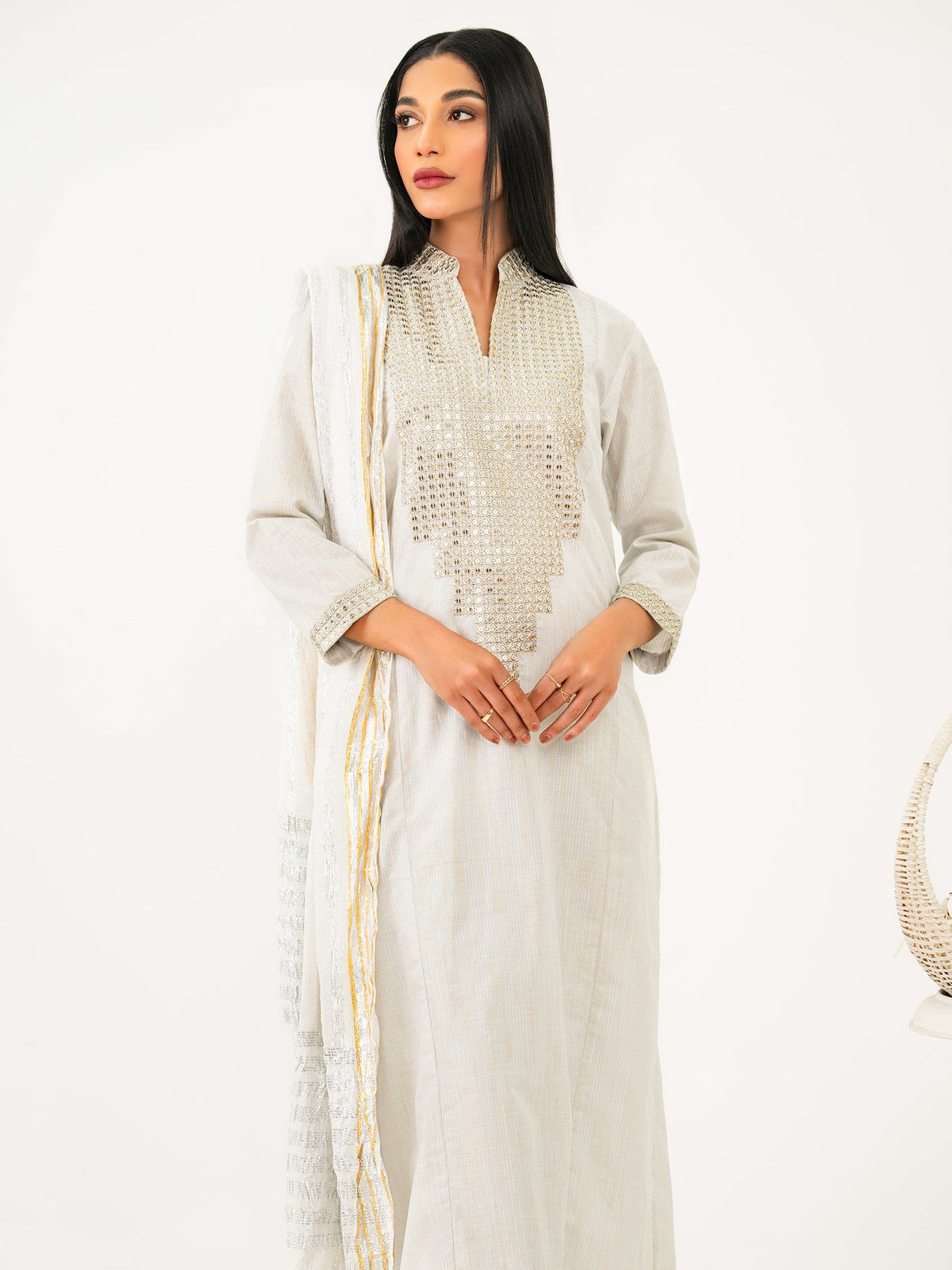 3 Piece Missouri Suit-Embroidered (Pret)