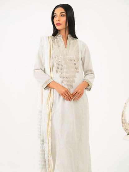 3 Piece Missouri Suit-Embroidered (Pret)