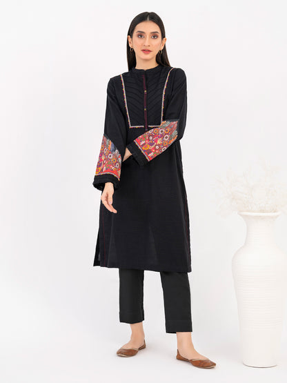 Khaddar Shirt-Embroidered (Pret)