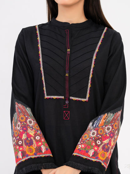 Khaddar Shirt-Embroidered (Pret)