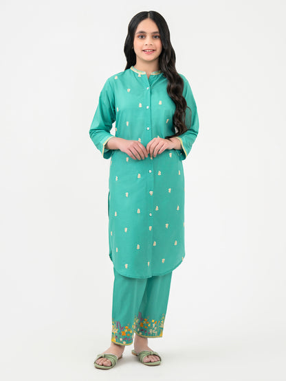 2 Piece Lawn Suit-Embroidered(Pret)