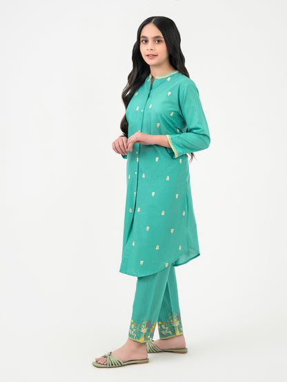 2 Piece Lawn Suit-Embroidered(Pret)