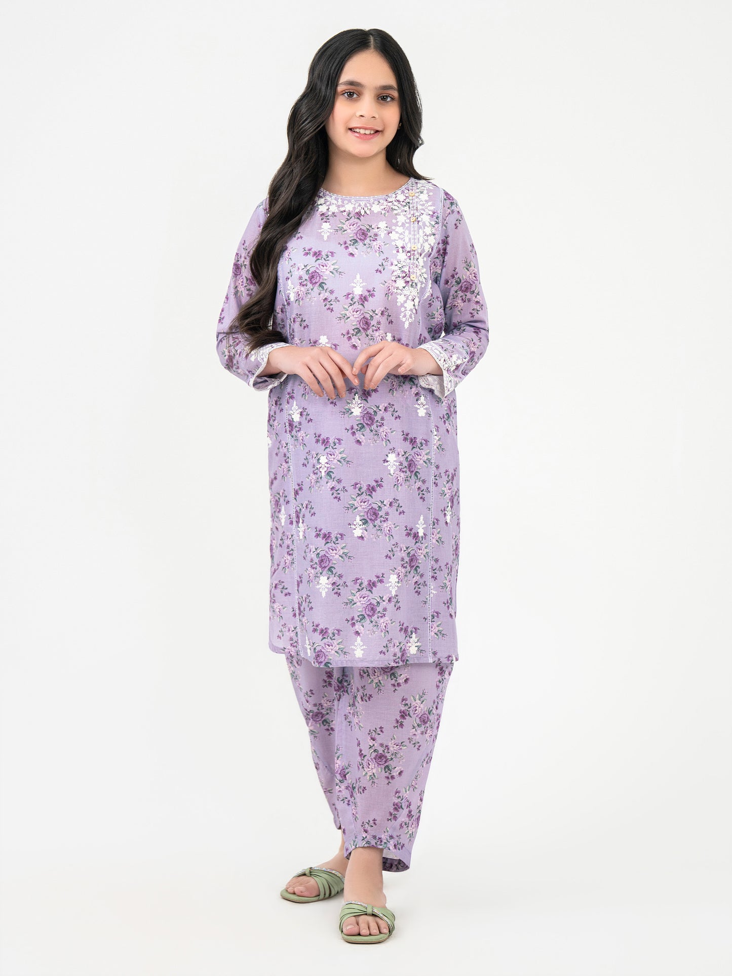 2 Piece Lawn Suit-Embroidered(Pret)