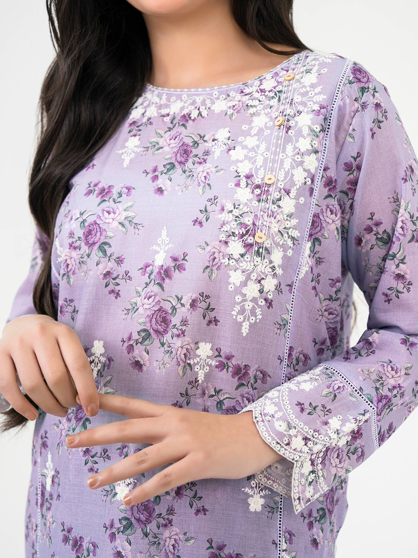2 Piece Lawn Suit-Embroidered(Pret)