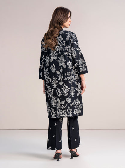 2 Piece Cardigan Khaddar Suit (Pret)