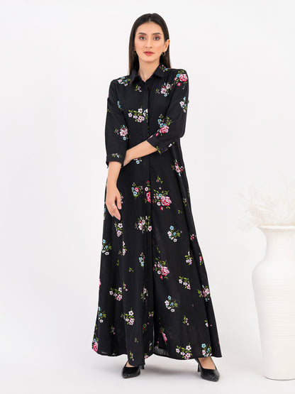 Khaddar Dress-Printed