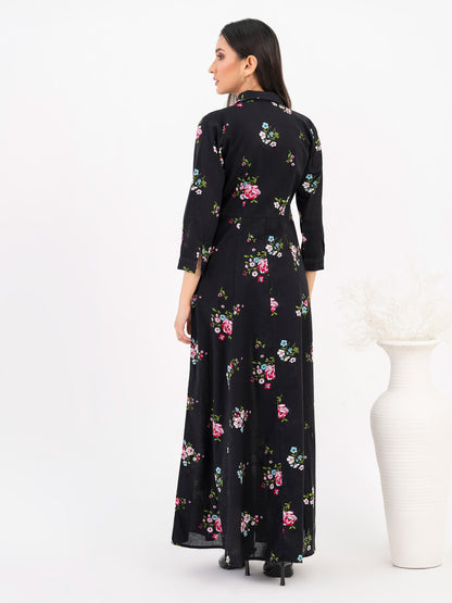 Khaddar Dress-Printed