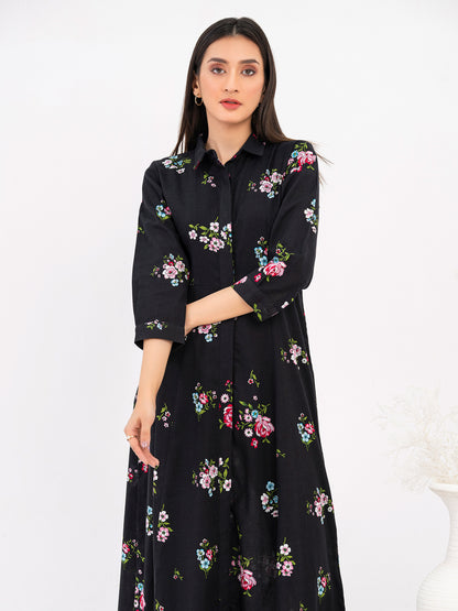 Khaddar Dress-Printed