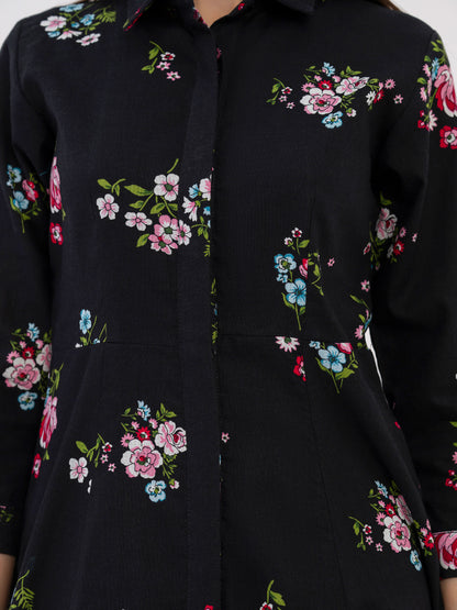 Khaddar Dress-Printed