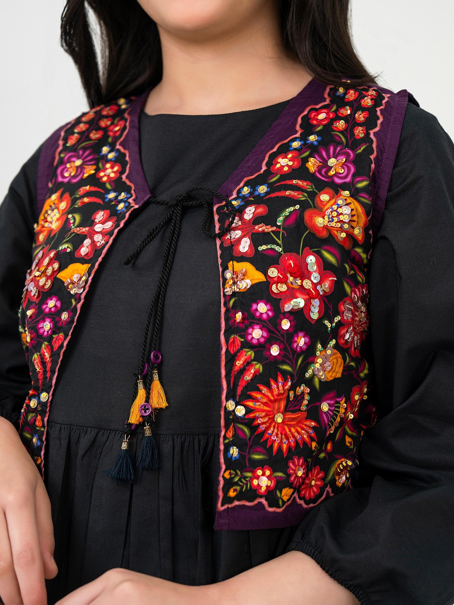 Lawn Shirt With Bolero-Embellished(Pret)