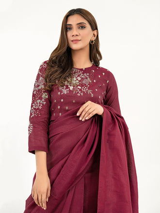 3-piece-lawn-saree-embroidered-(pret)