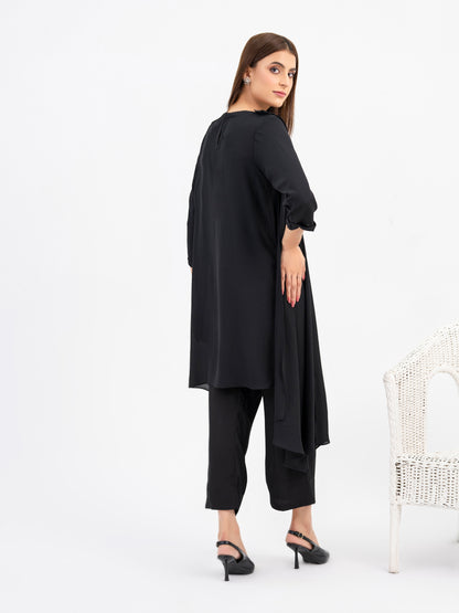 2 Piece Georgette Suit-Embellished(Pret)