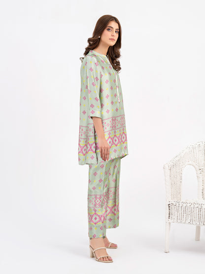 Silk Co-Ords Set-Printed (Pret)