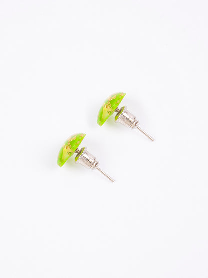 Glittered Heart Studs