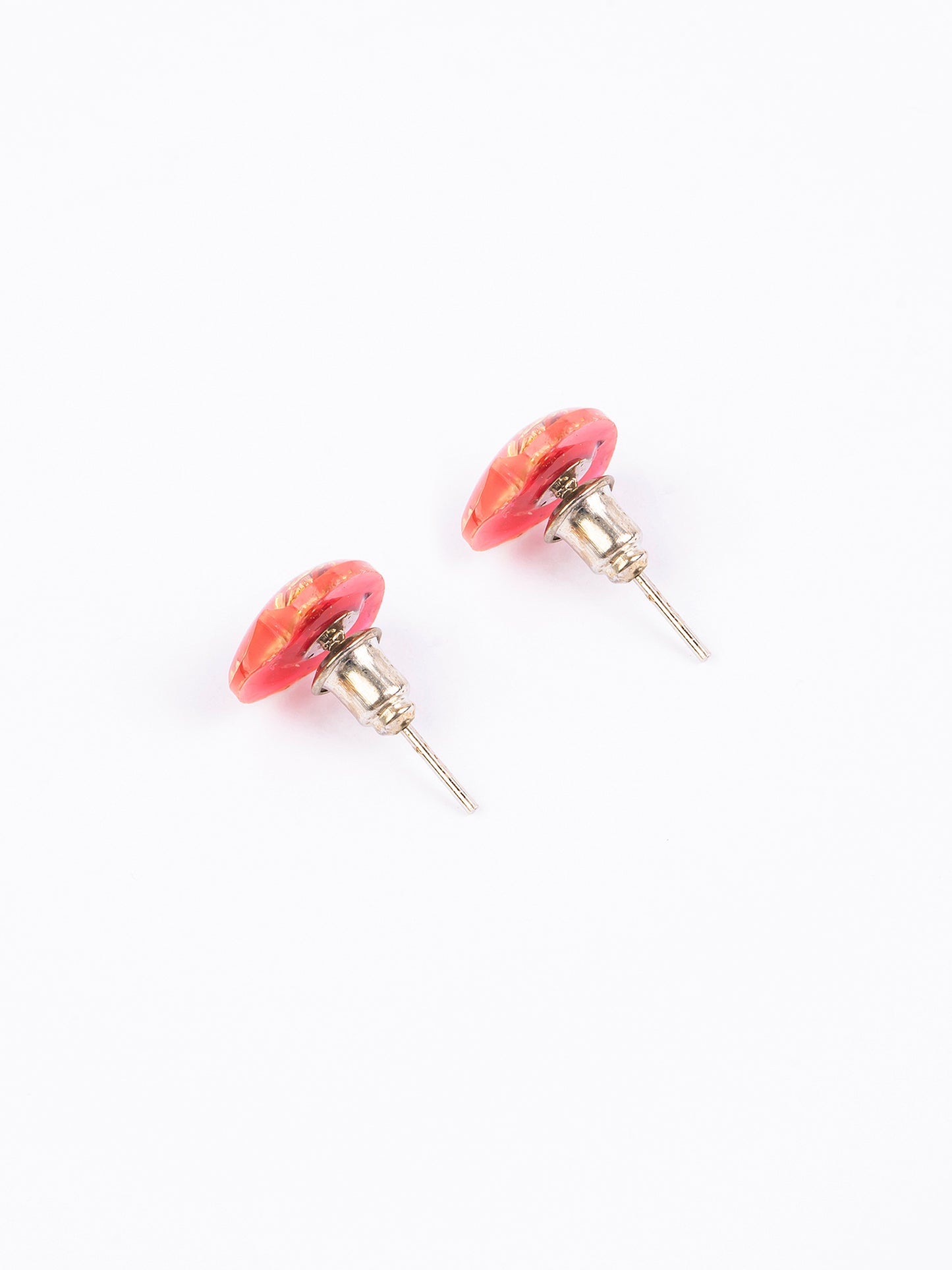 Glittered Heart Studs