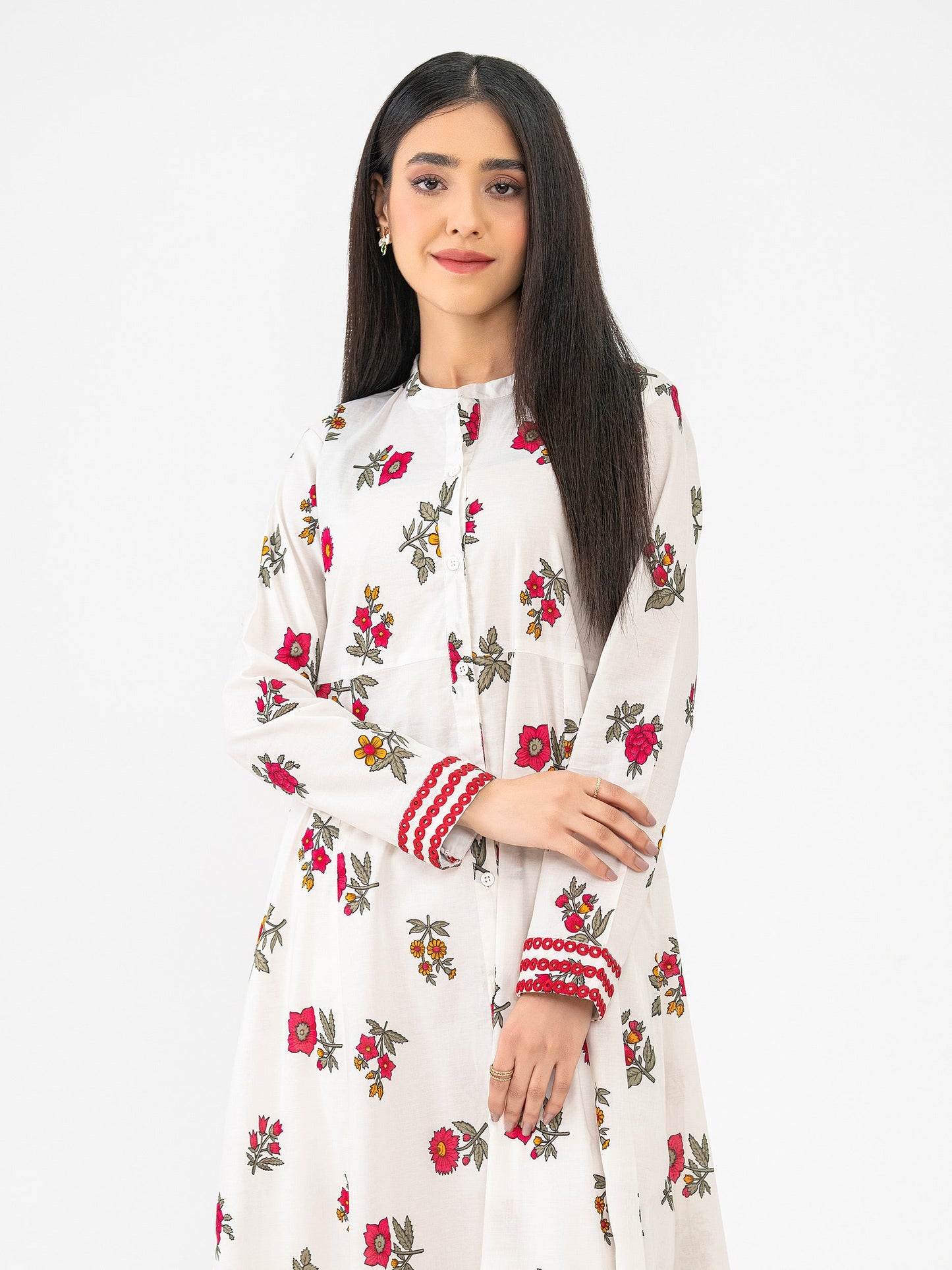 Cambric Shirt-Printed(Pret)