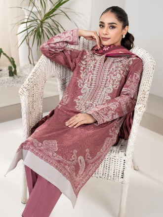 3 Piece Winter Cotton Suit-Embroidered(Unstitched)