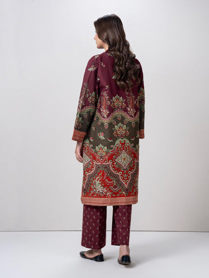 2 Piece Cardigan Khaddar Suit (Pret)