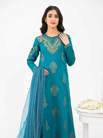 2 Piece Jacquard Suit-Embellished (Pret)