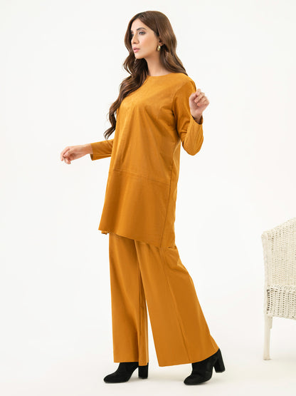 Suede Co-ord Set Dyed