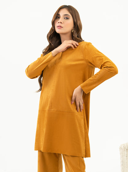 Suede Co-ord Set Dyed