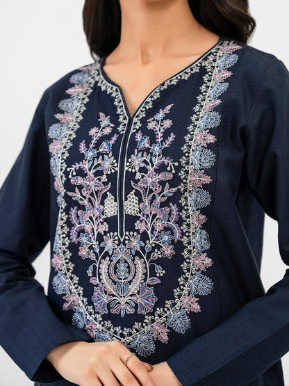 Jacquard Shirt-Embroidered (Pret)