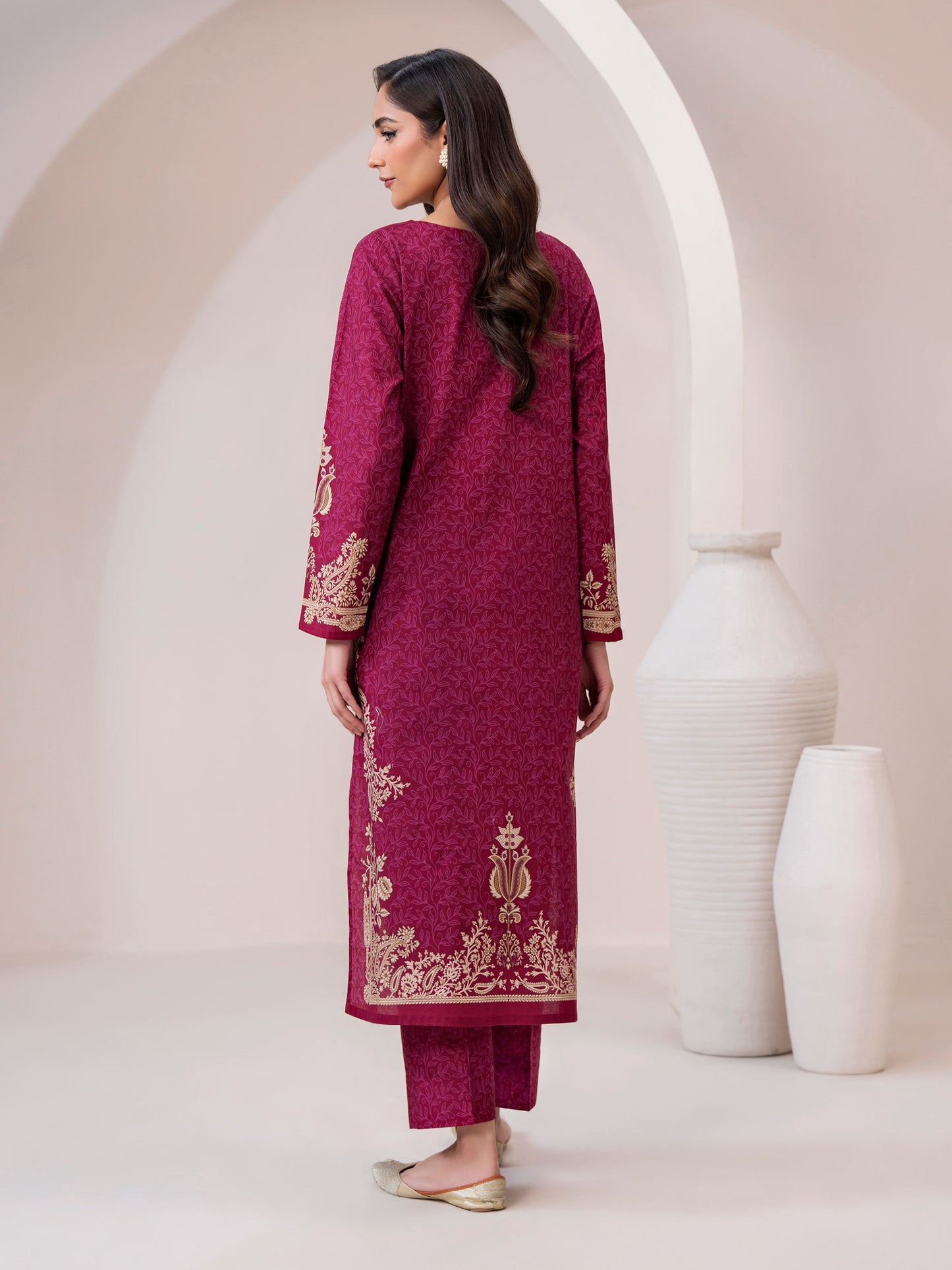2 Piece Slub Khaddar Suit(Unstitched)