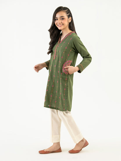 Khaddar Shirt-Embroidered (Pret)