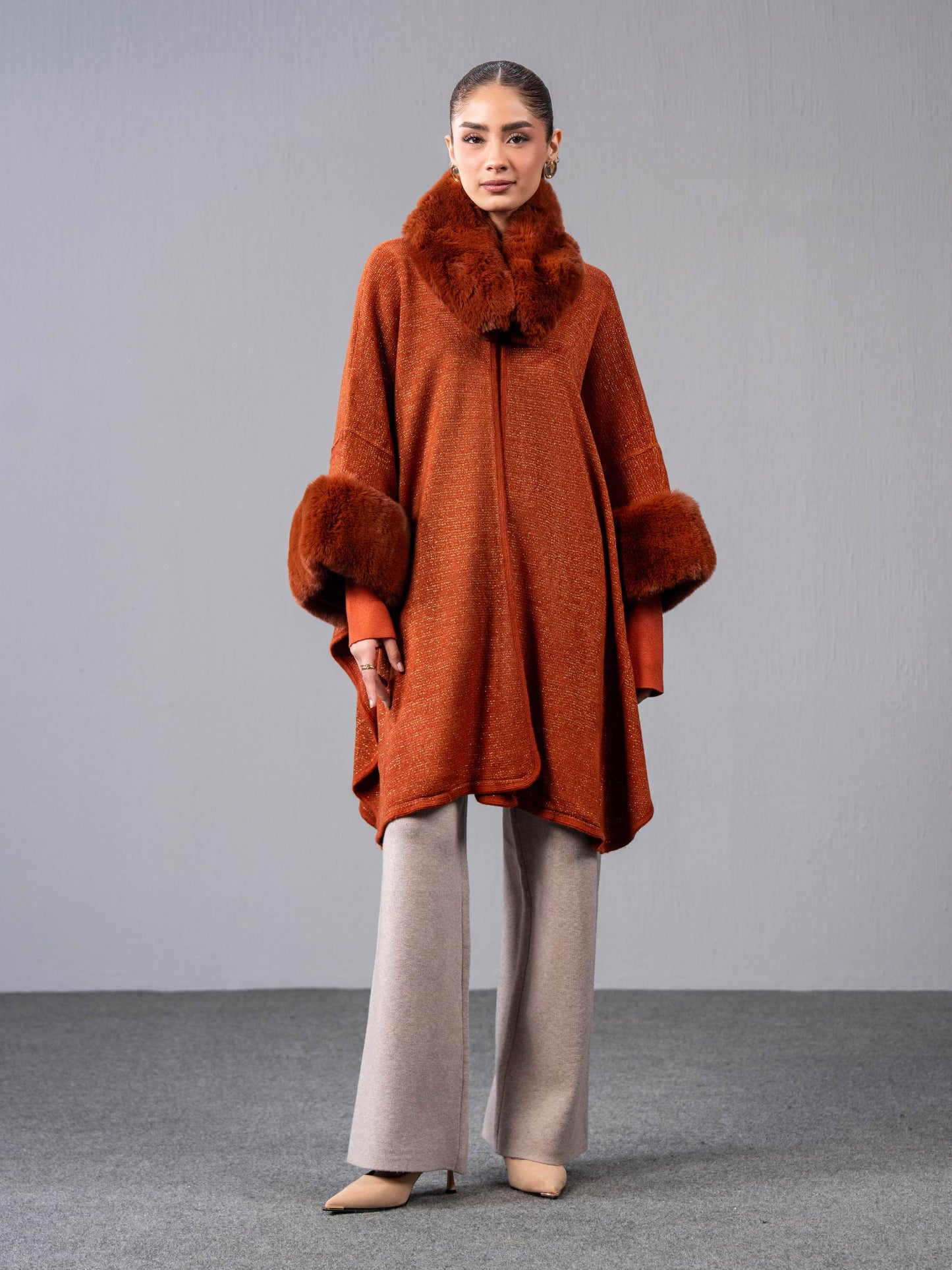 Woolen Blend Cape