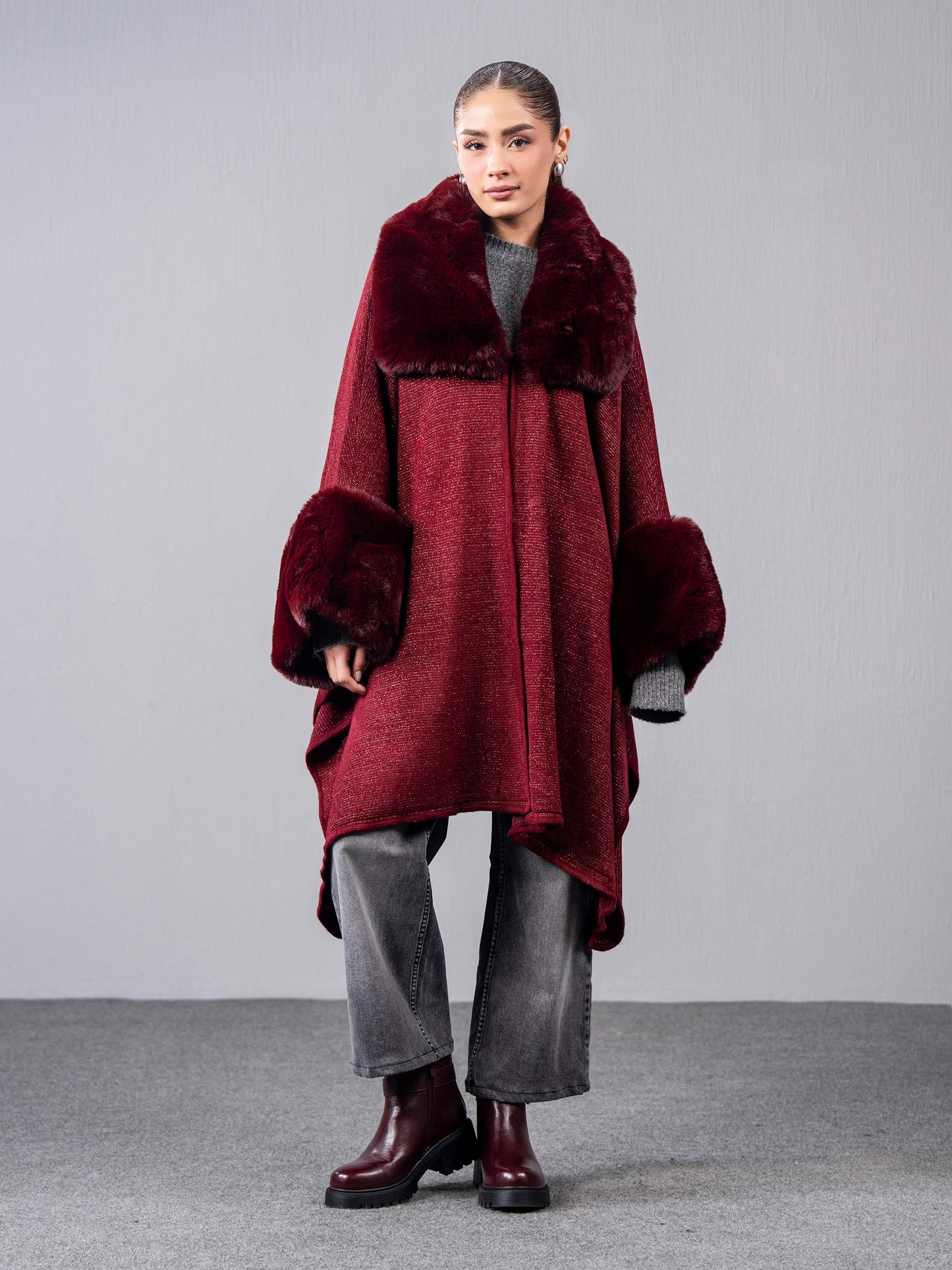 Woolen Blend Cape