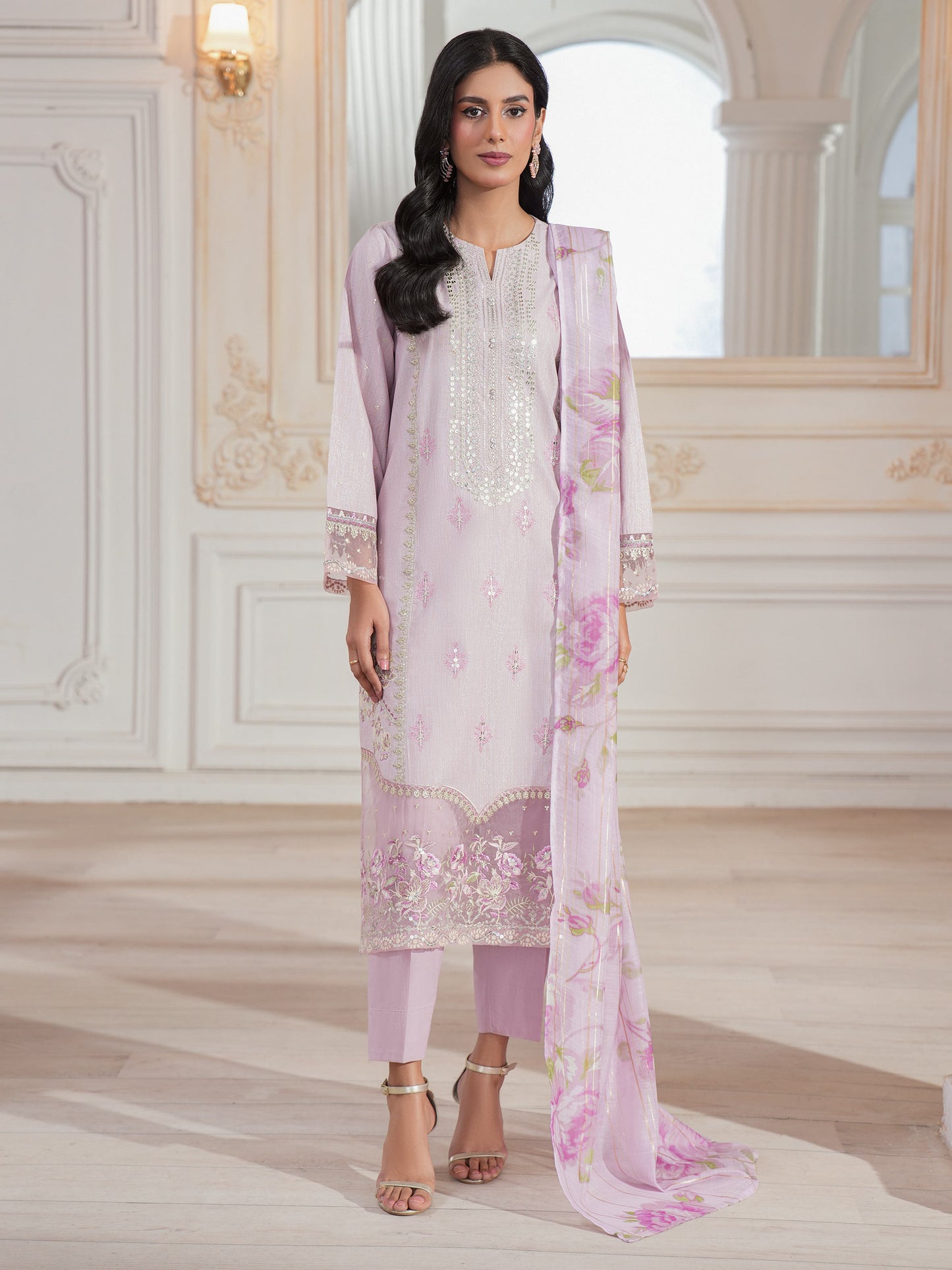 3 Piece Missouri Suit-Embroidered (Unstitched)