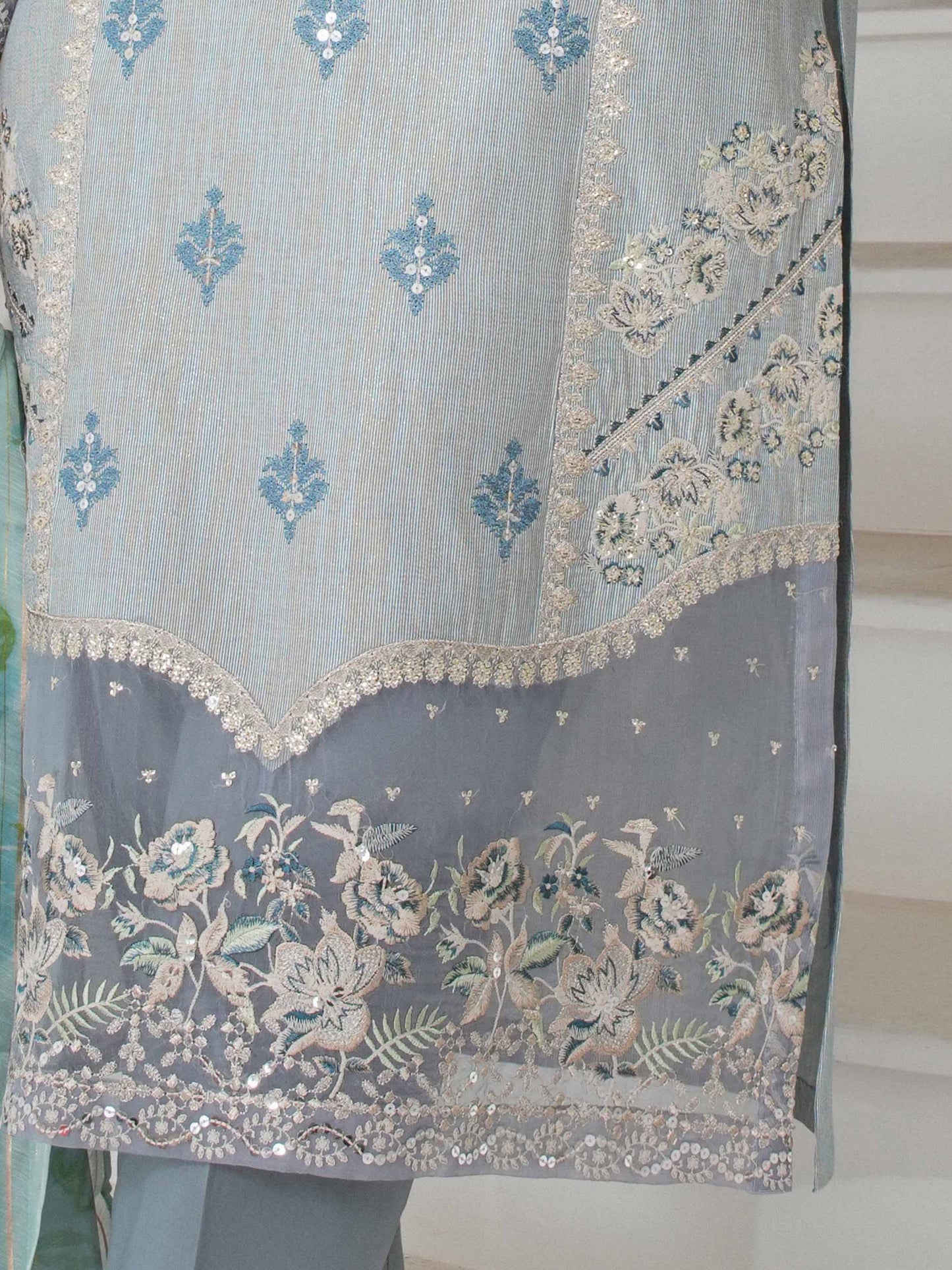 3 Piece Missouri Suit-Embroidered (Unstitched)