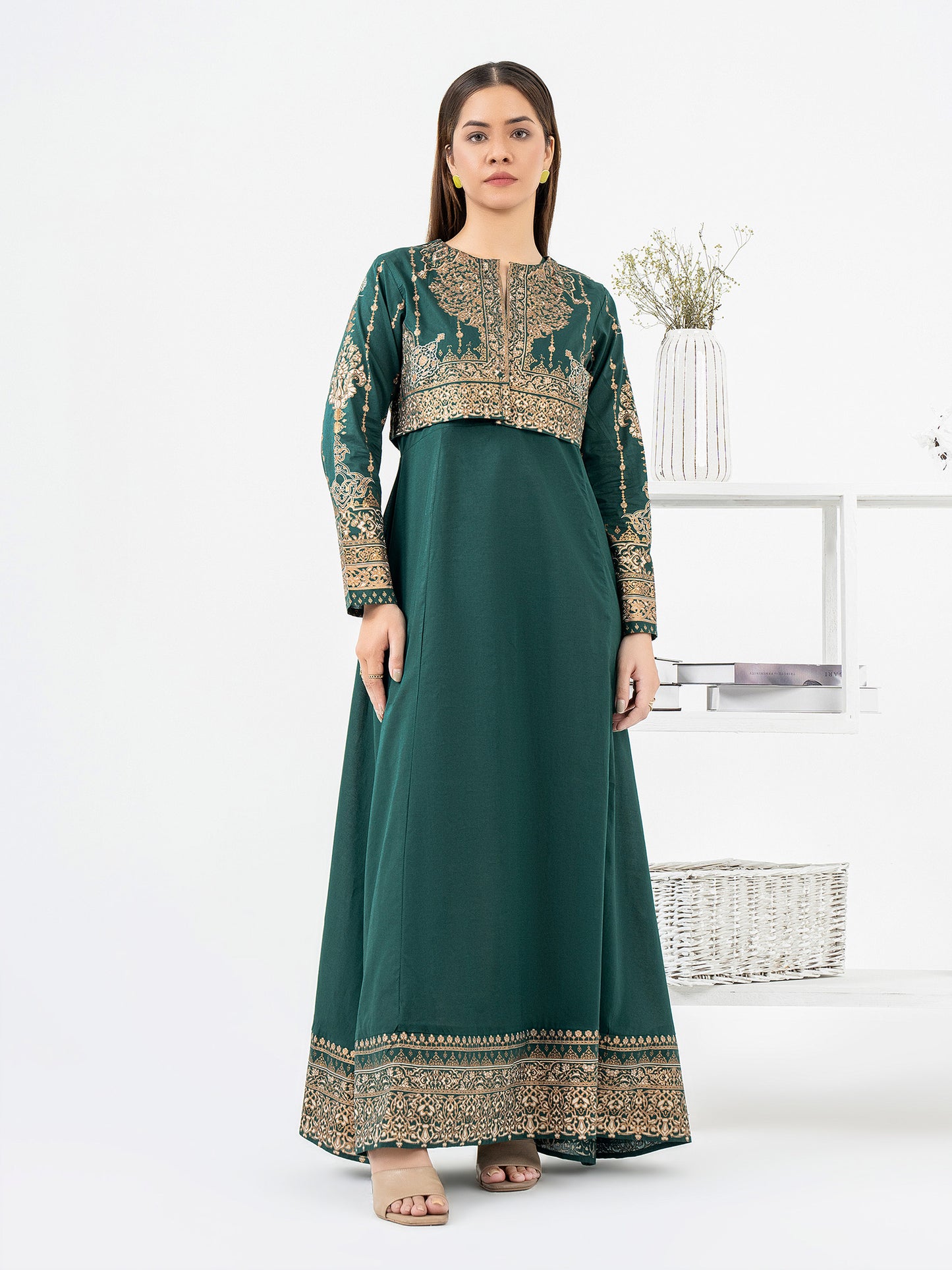 Lawn Shirt With Bolero-Paste Print (Pret)