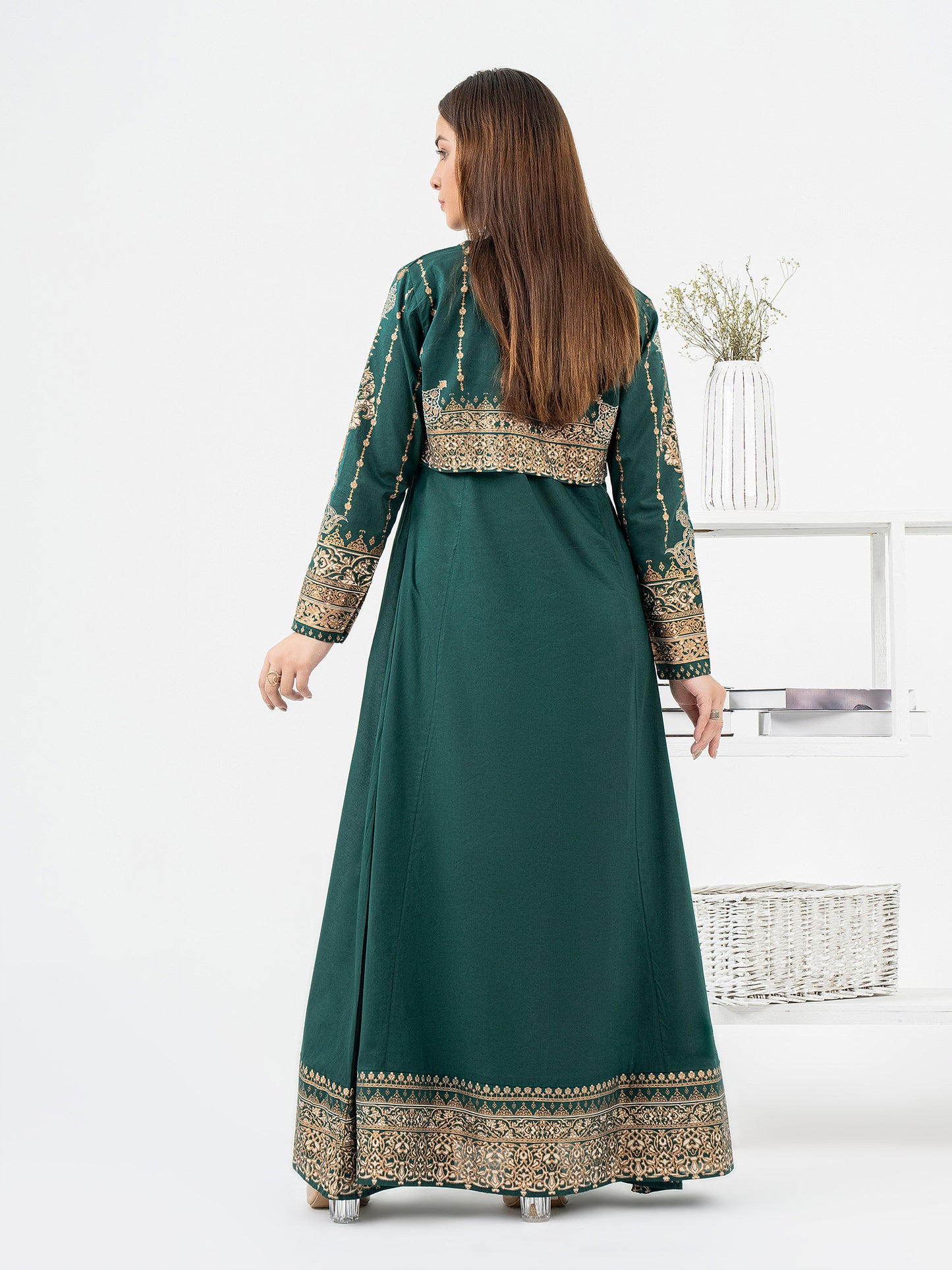Lawn Shirt With Bolero-Paste Print (Pret)