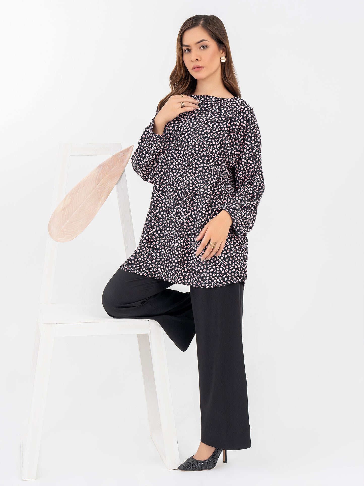 Printed Silk Top