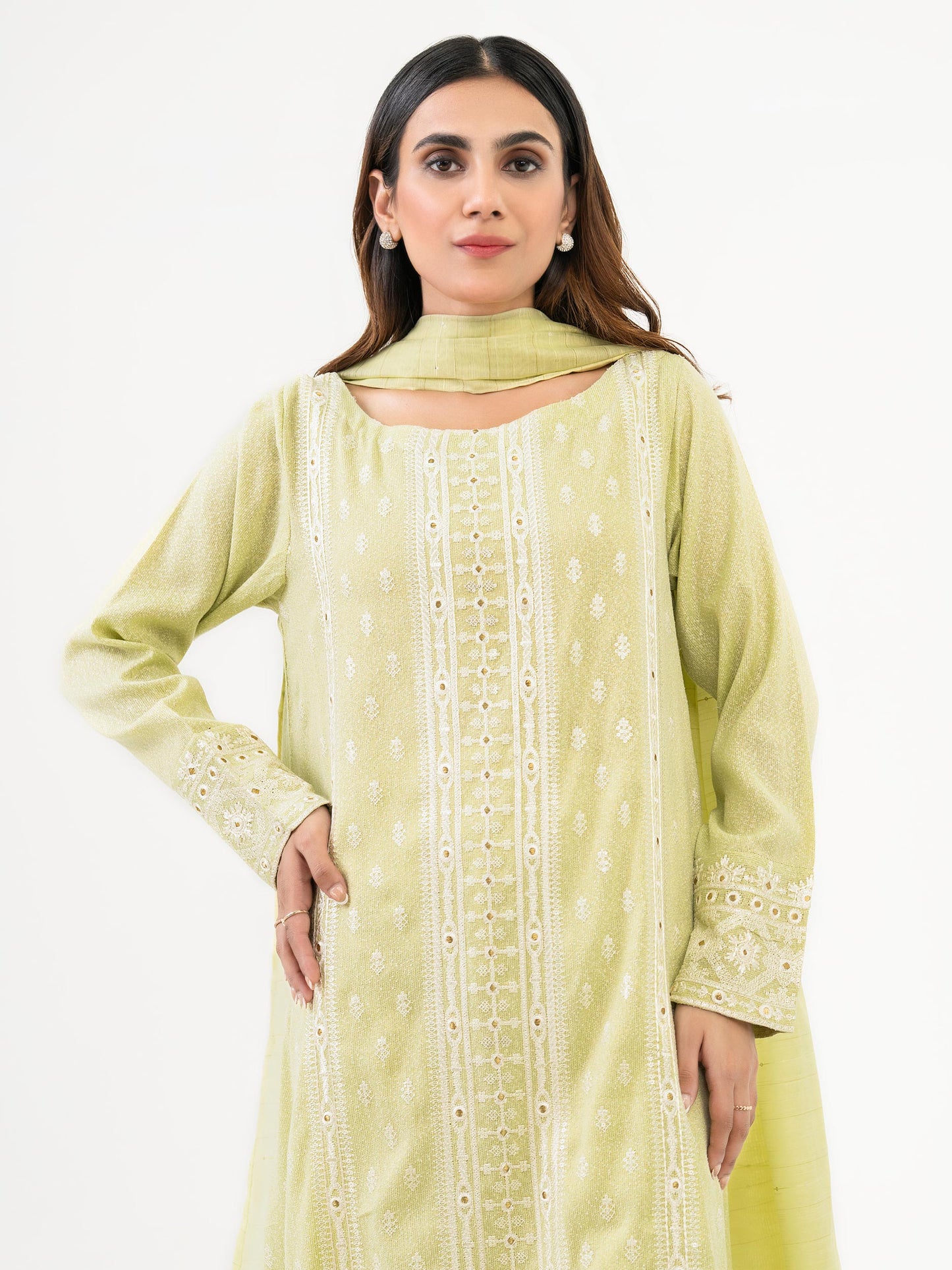 2 Piece Krandi Suit-Embroidered (Pret)
