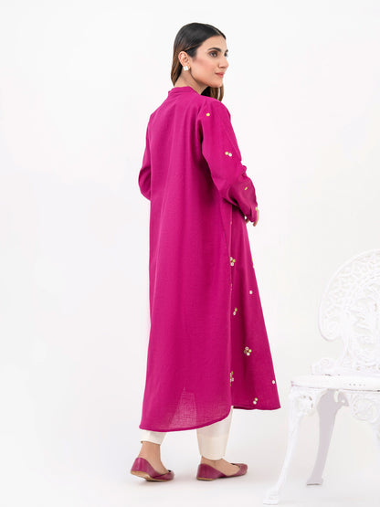 Khaddar Shirt-Embroidered (Pret)