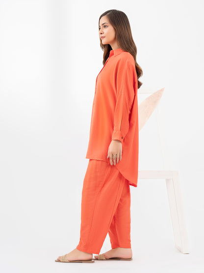 Dyed Raw Silk Co-Ord Set