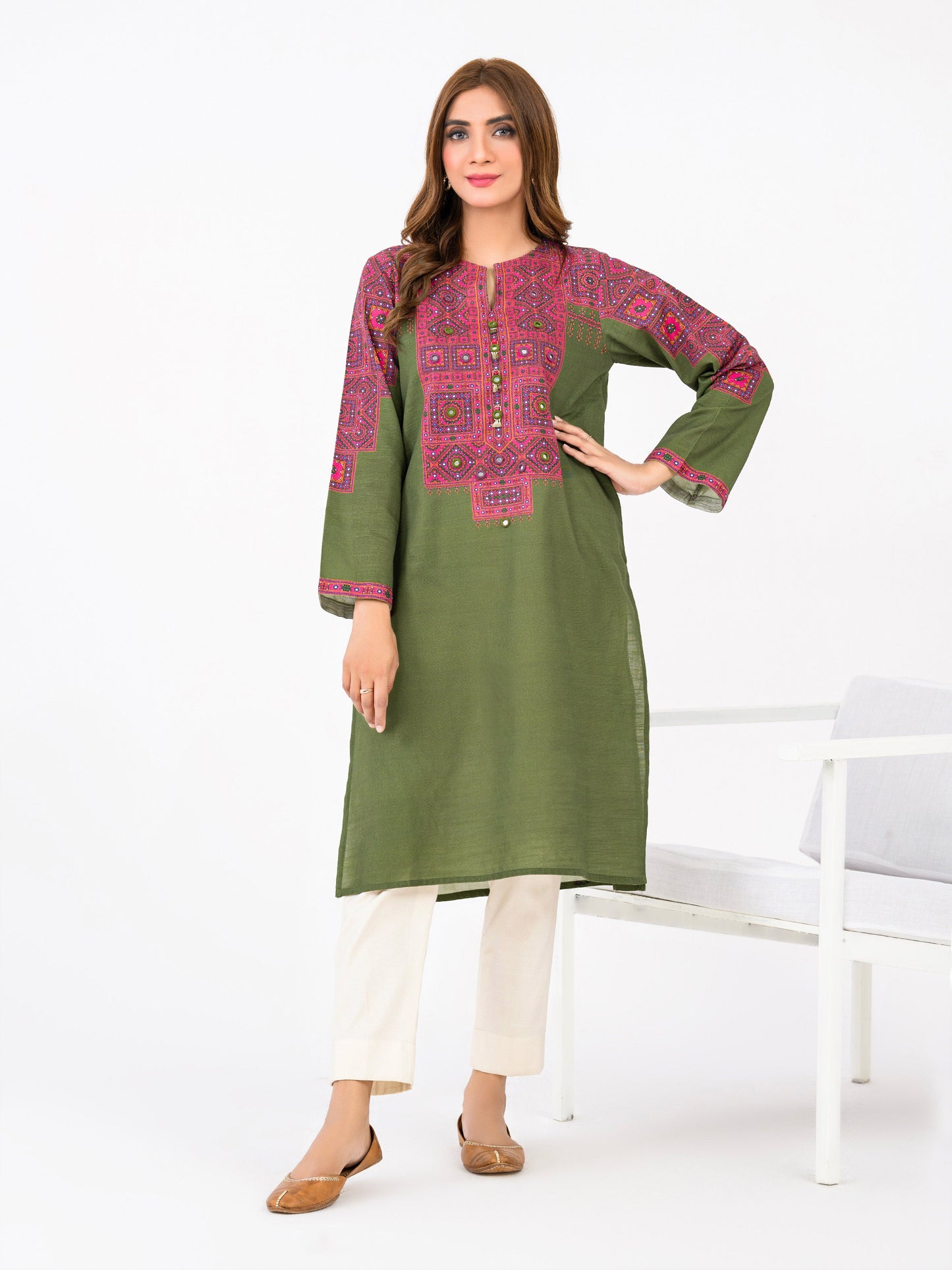 Khaddar Shirt-Printed(Pret)