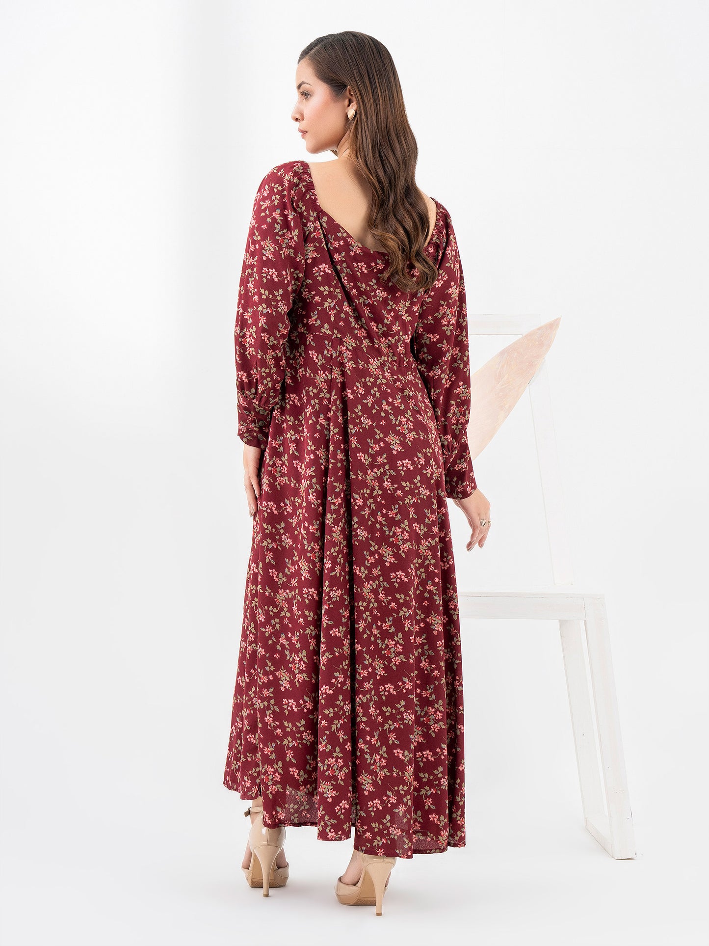 Printed Silk Dress