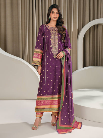 3 Piece Lawn Suit-Embroidered (Unstitched)